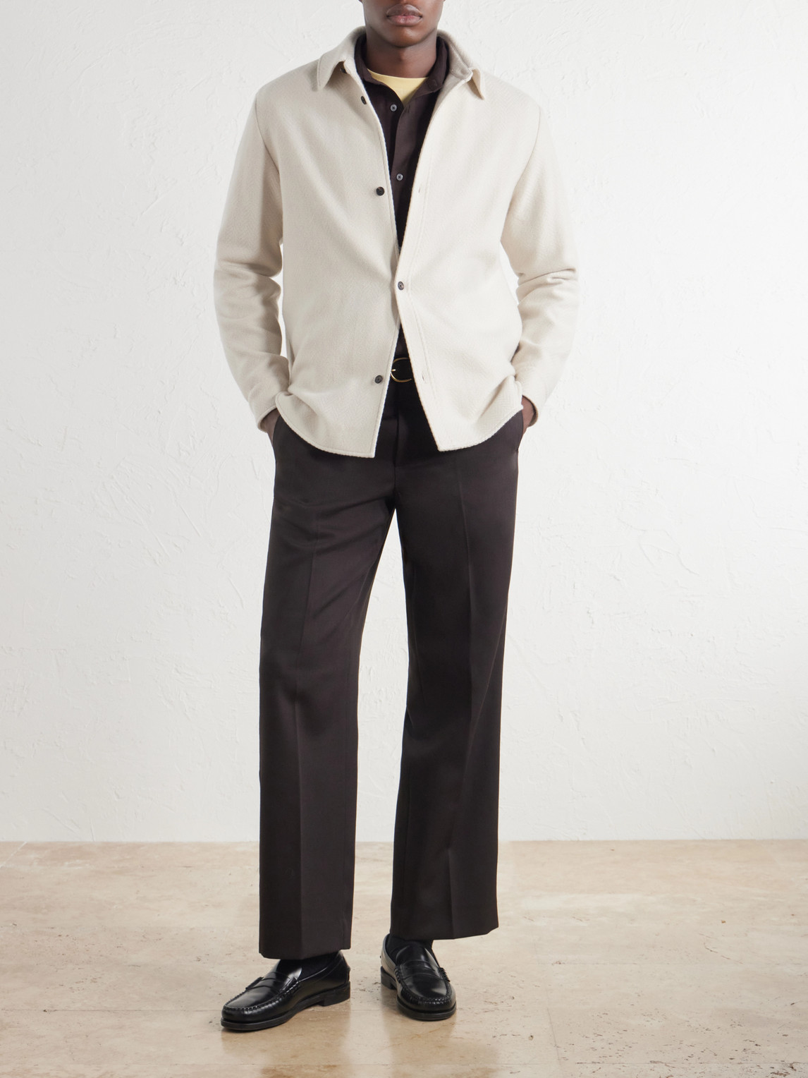 Mr P. - Herringbone Cashmere Overshirt