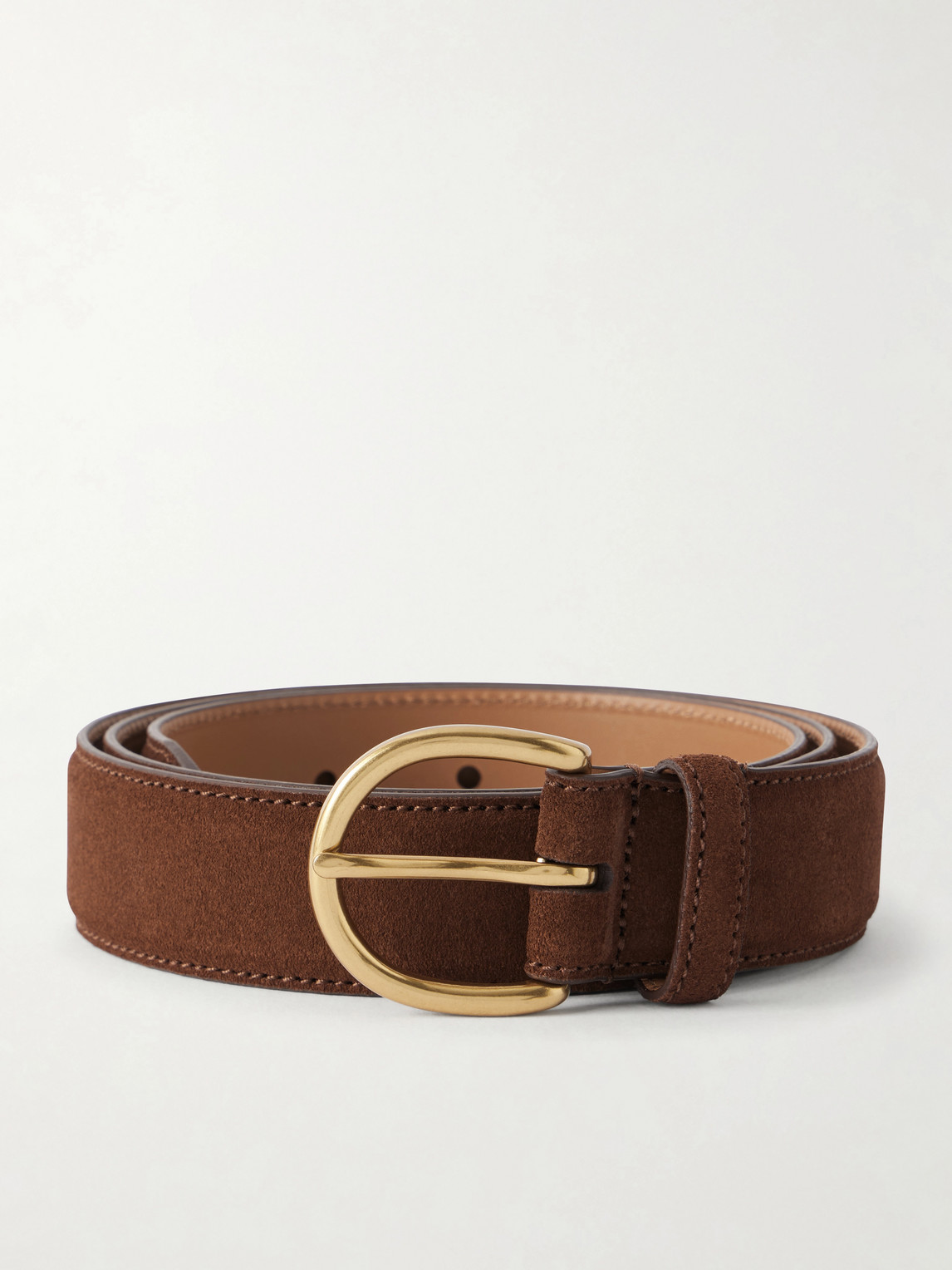 Morjas 3cm Suede Belt In Brown