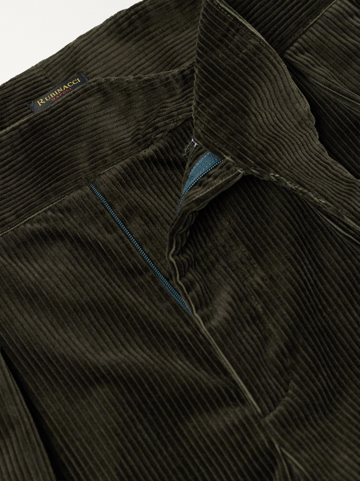 Manny Tapered Pleated Cotton- Corduroy