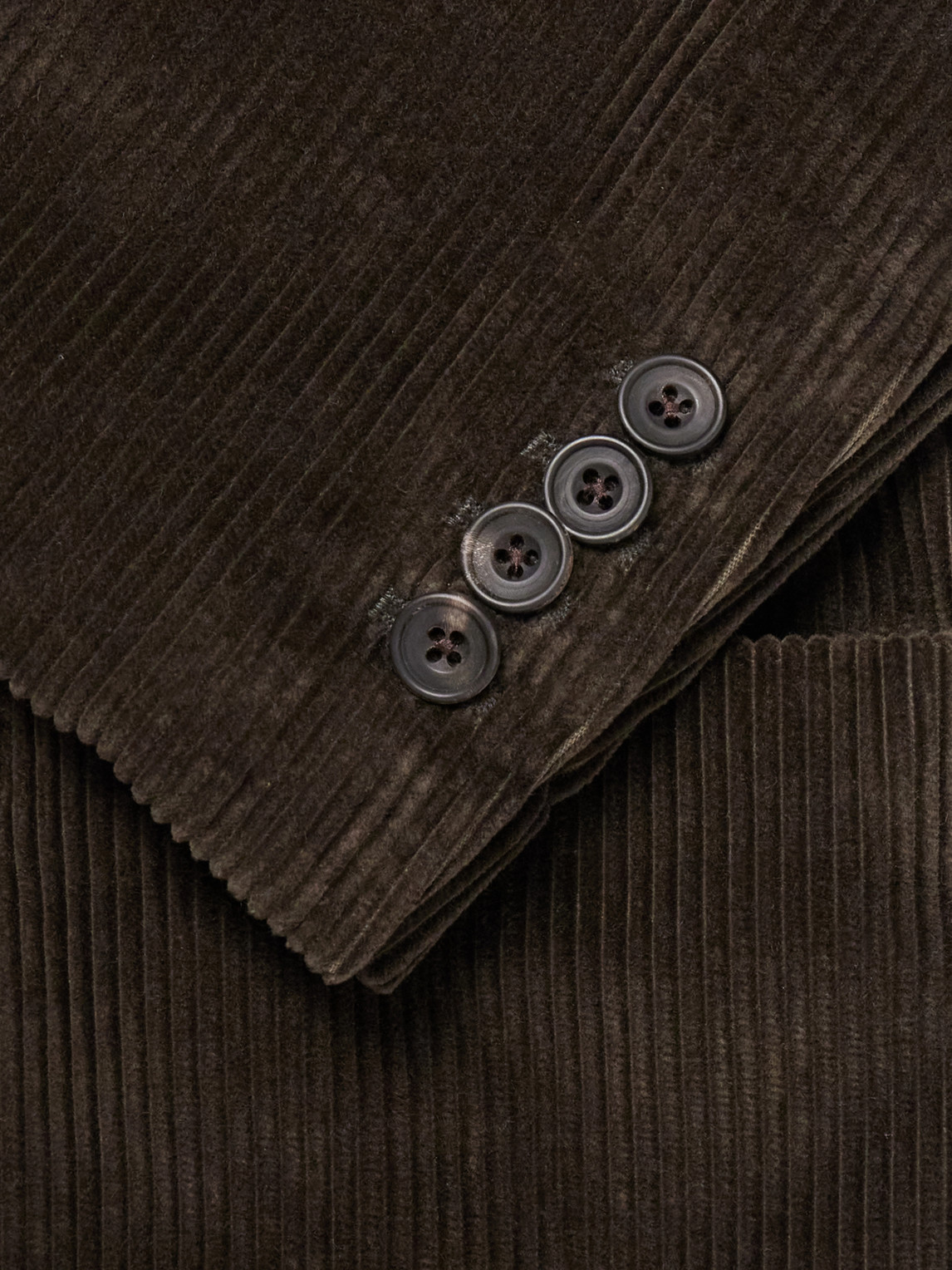 Darted Cotton-Corduroy Suit