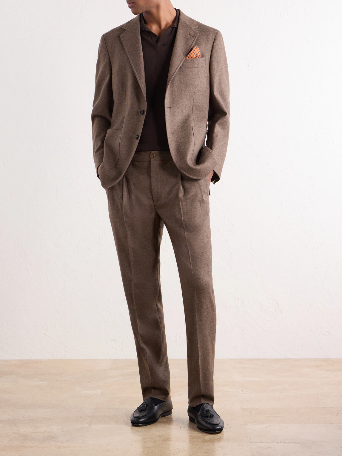 Virgin Wool-Flannel Suit Jacket