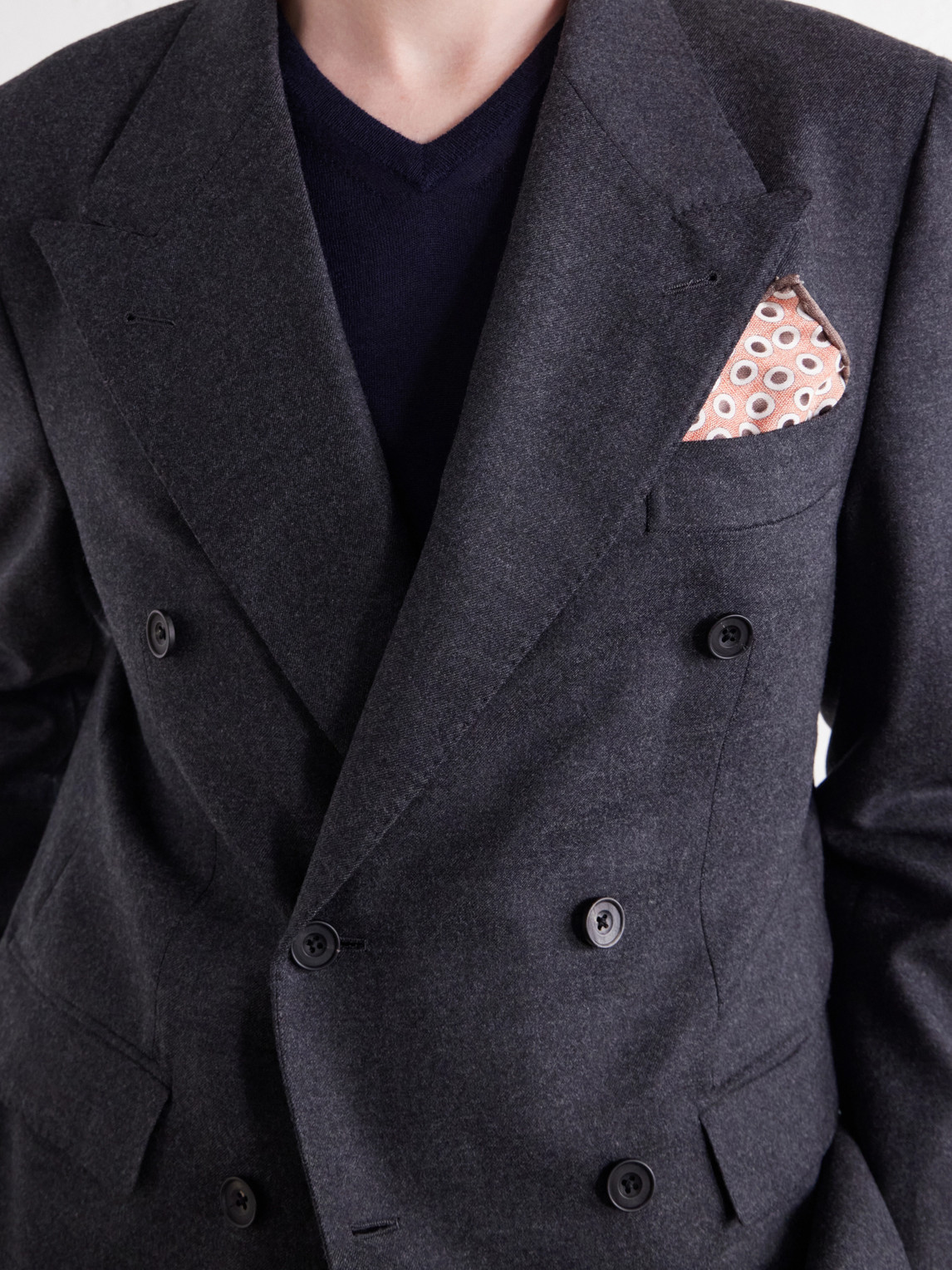 Double-Breasted Virgin Wool-Twill Blazer
