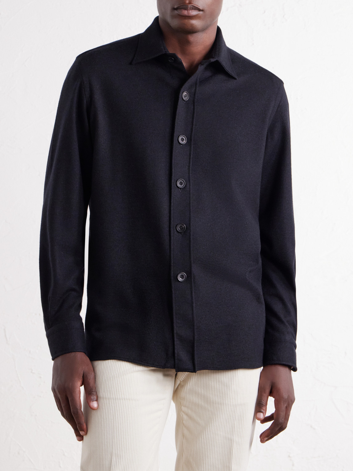 Blanket Cashmere-Blend Jersey Shirt