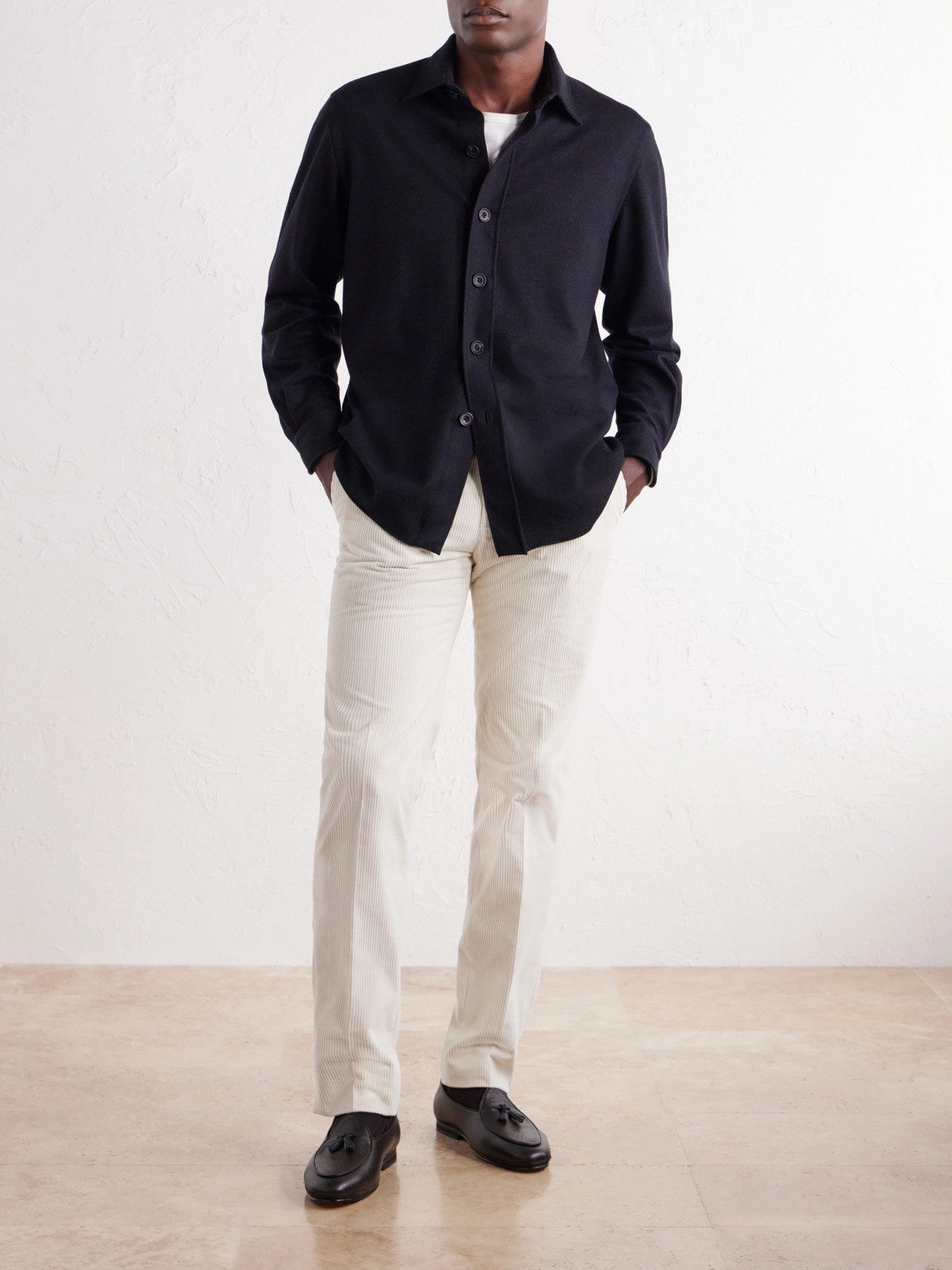 Blanket Cashmere-Blend Jersey Shirt