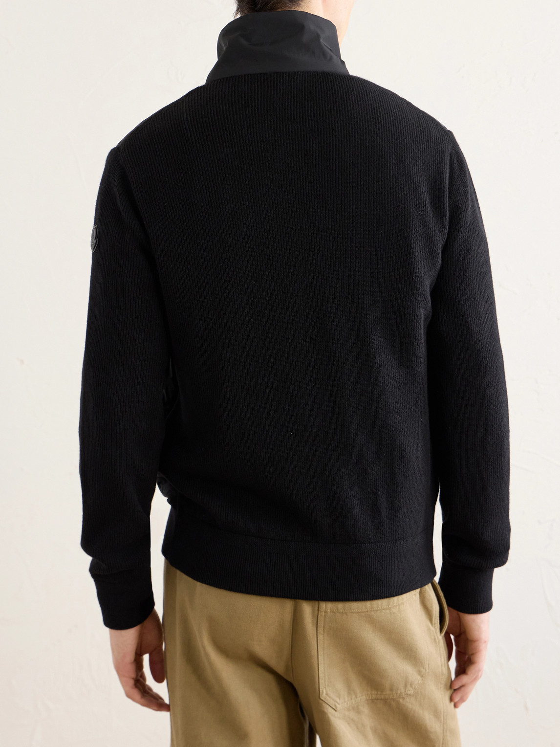And Wool-Blend Full-Zip Cardigan