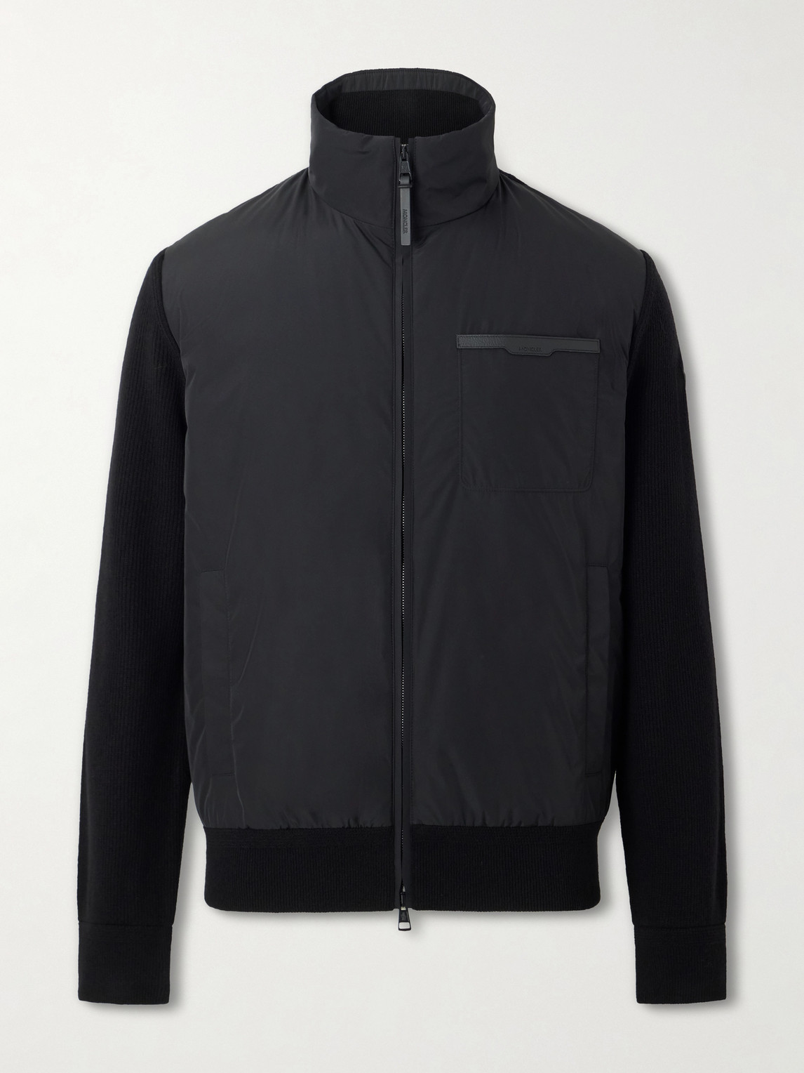 And Wool-Blend Full-Zip Cardigan