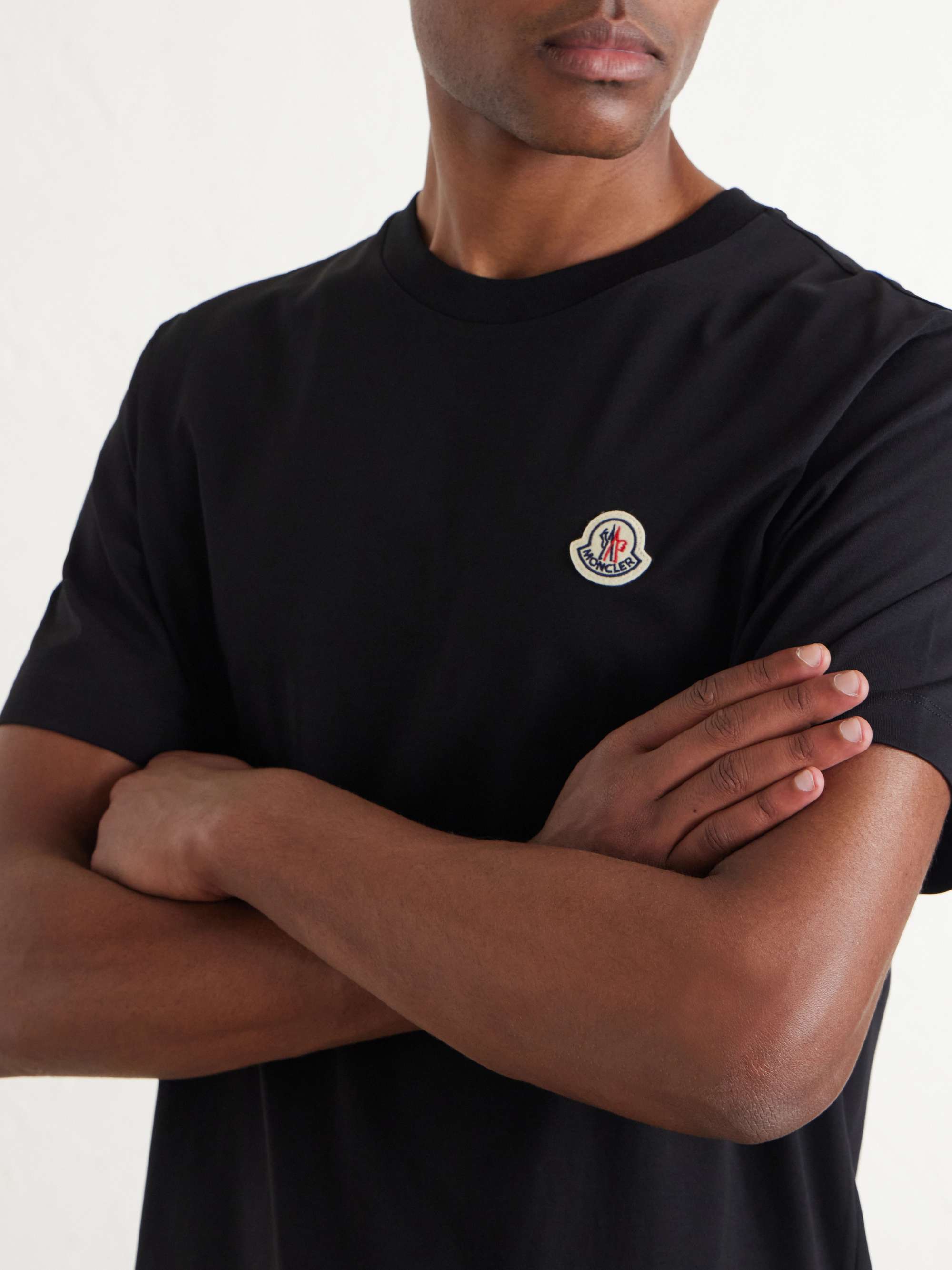 MONCLER Pack of Three Logo-Appliquéd Cotton-Jersey T-Shirt for Men