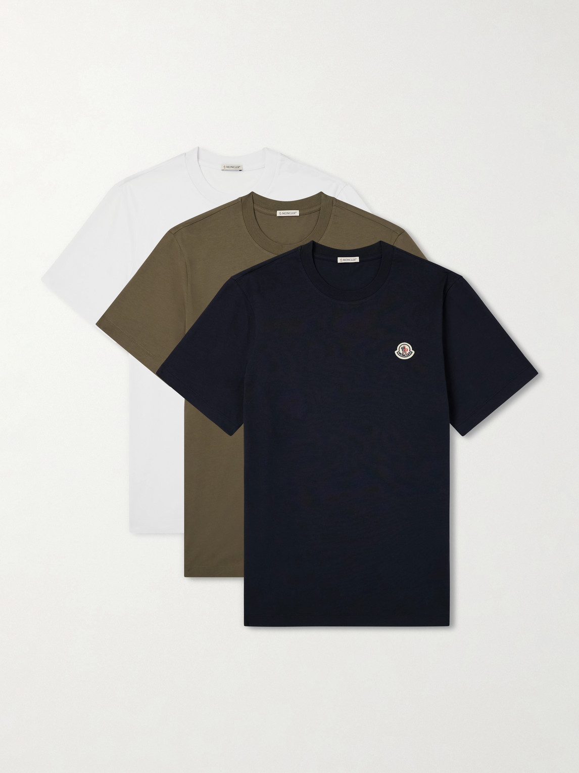 Pack Of Three Logo-Appliquéd Cotton-Jersey T-Shirt