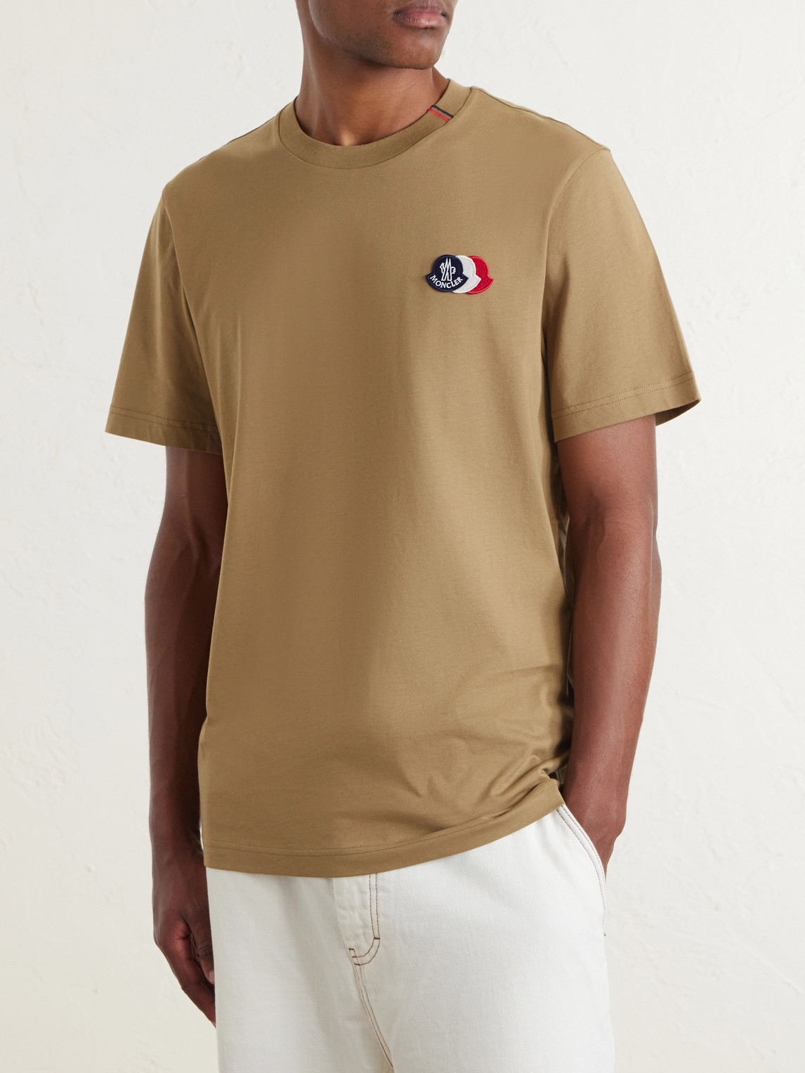 Logo-Appliquéd Cotton-Jersey T-Shirt