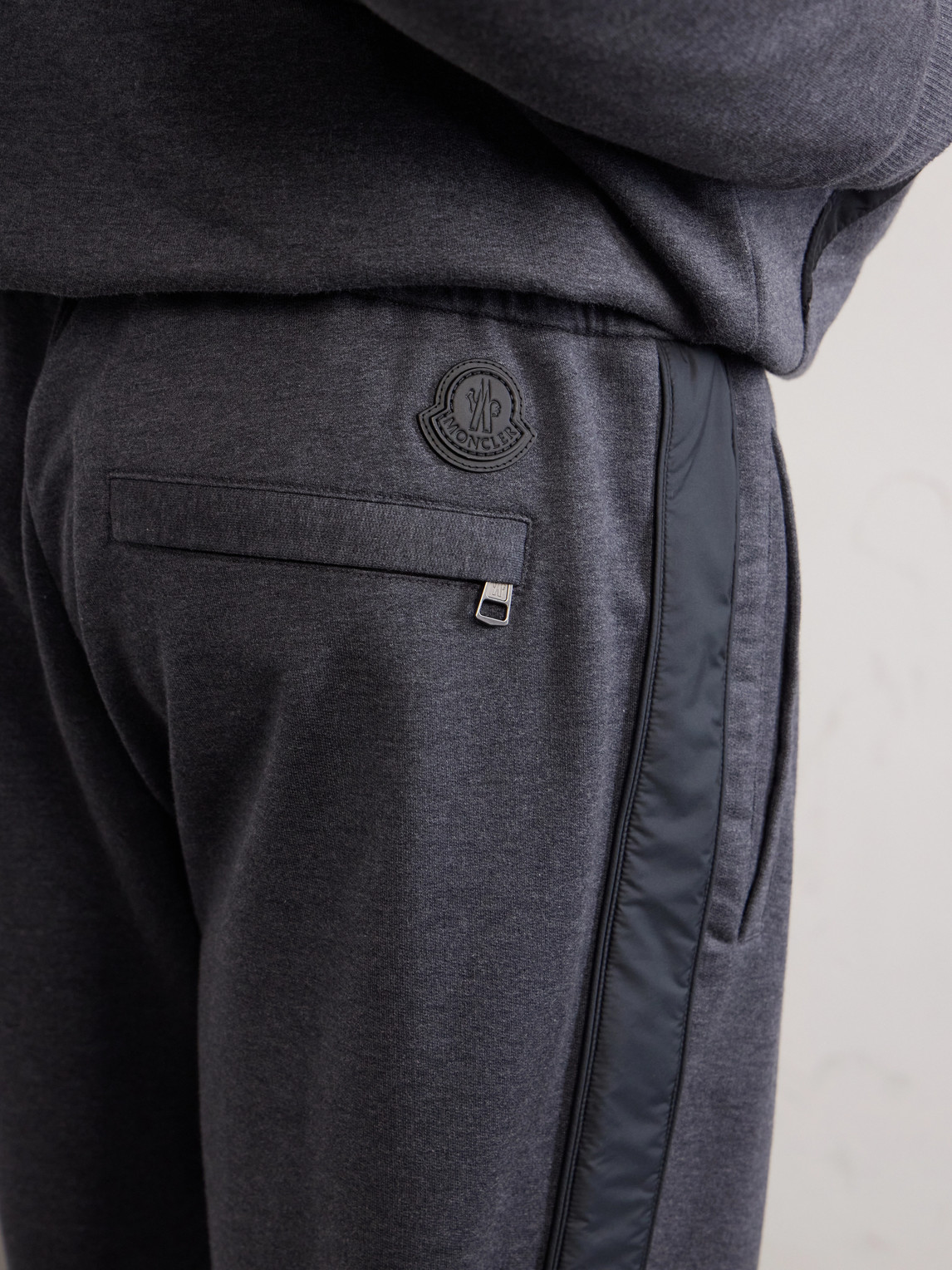 Straight-Leg Striped Cotton Sweatpants