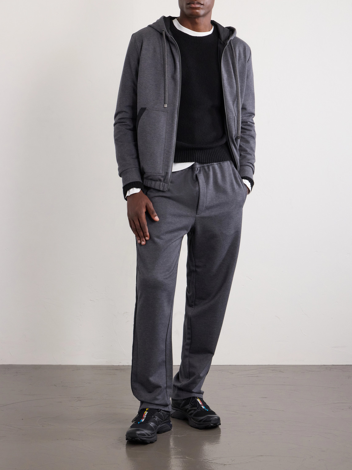 Cotton Zip-Up Hoodie