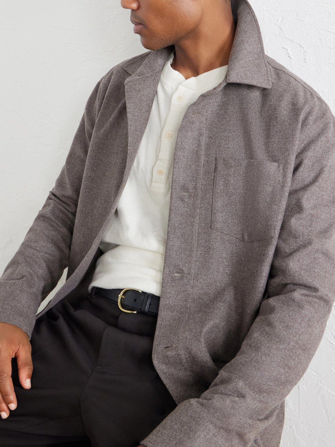Drew Wool And Cashmere-Blend Shirt