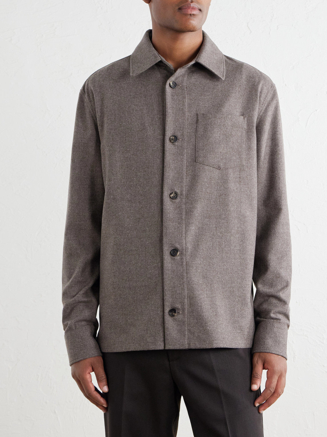 Drew Wool And Cashmere-Blend Shirt