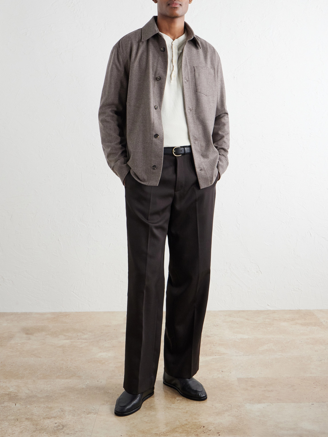 Drew Wool And Cashmere-Blend Shirt