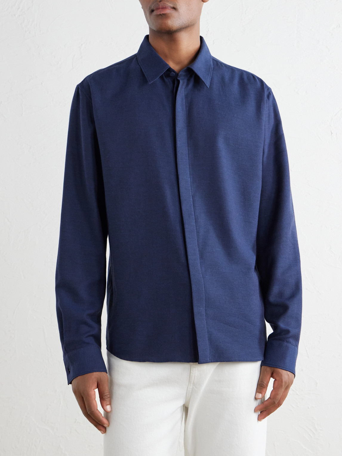 Abbe Cotton And Cashmere-Blend Shirt