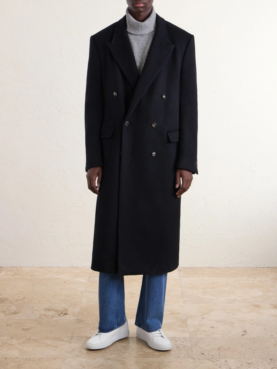 Brannick Double-Breasted Cashmere Overcoat