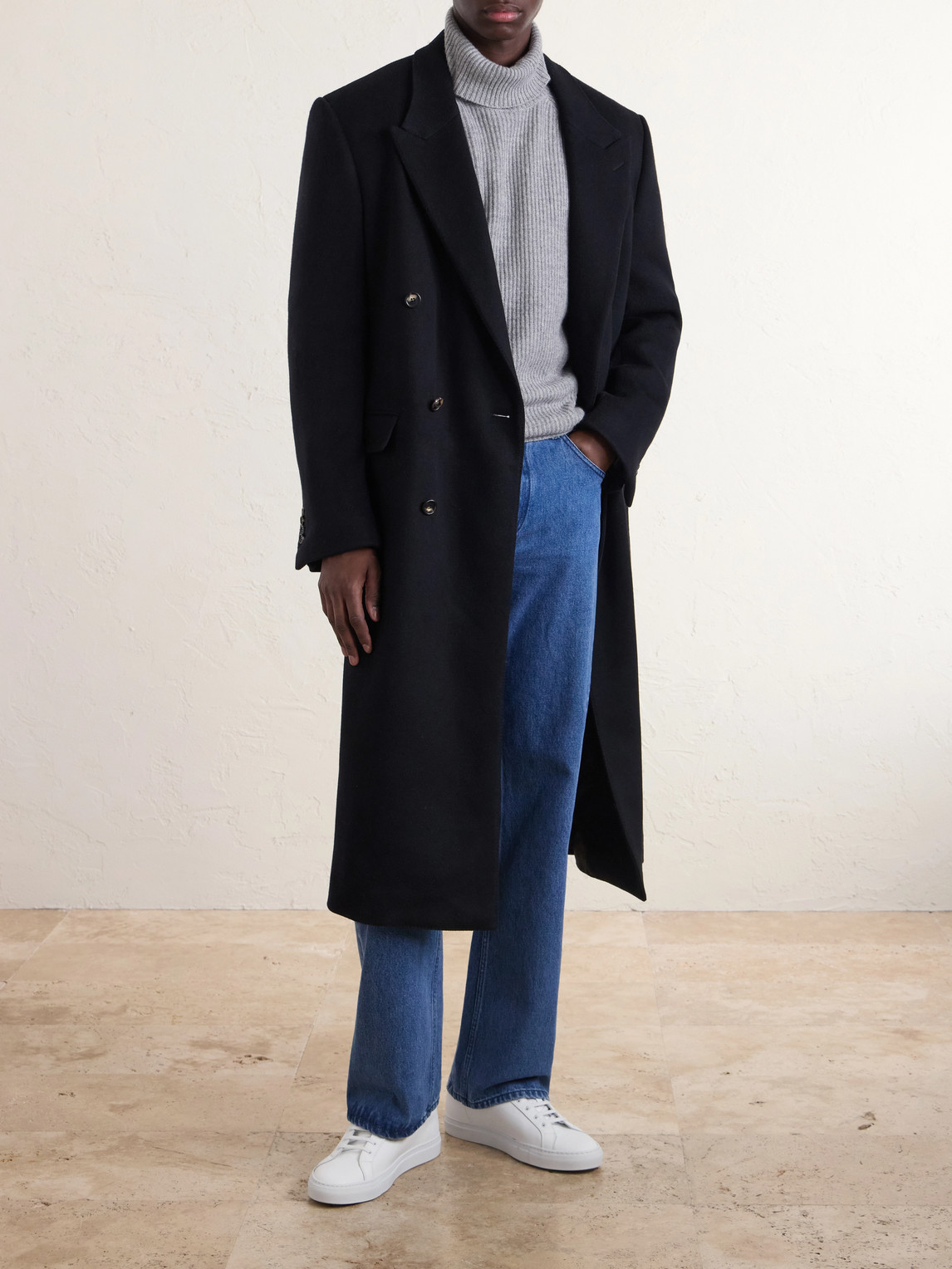 Brannick Double-Breasted Cashmere Overcoat