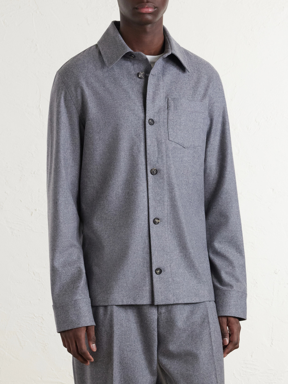 Drew Wool And Cashmere-Blend Shirt