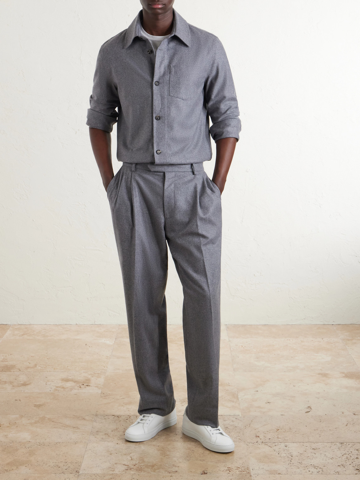 Drew Wool And Cashmere-Blend Shirt
