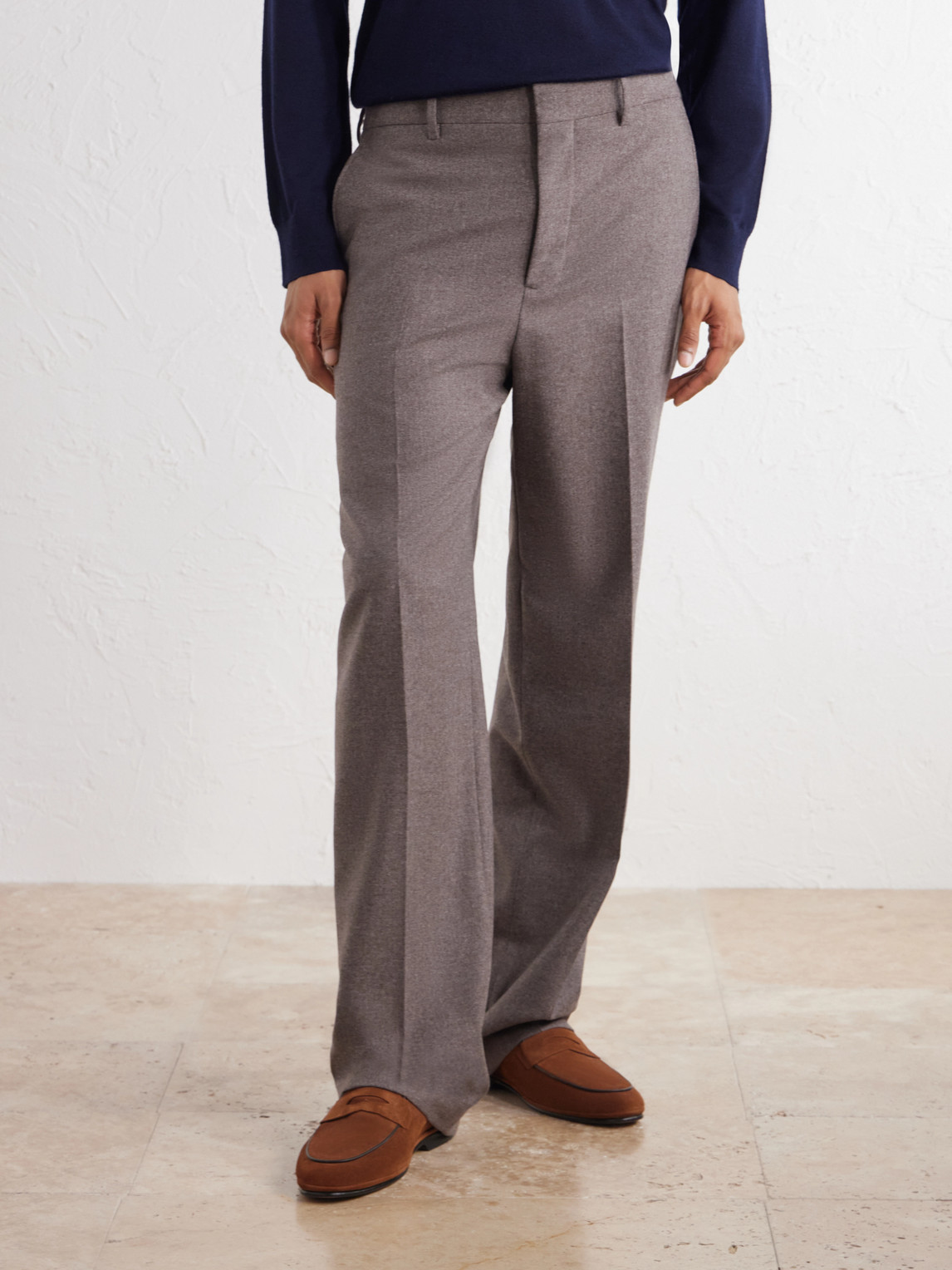Harold Straight-Leg Wool And Cashmere-Blend Trousers