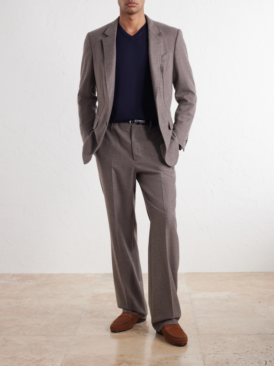 Harold Straight-Leg Wool And Cashmere-Blend Trousers