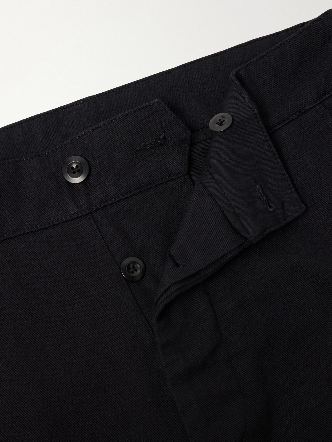Mhl. Simple Straight-Leg Cotton-Drill Trousers