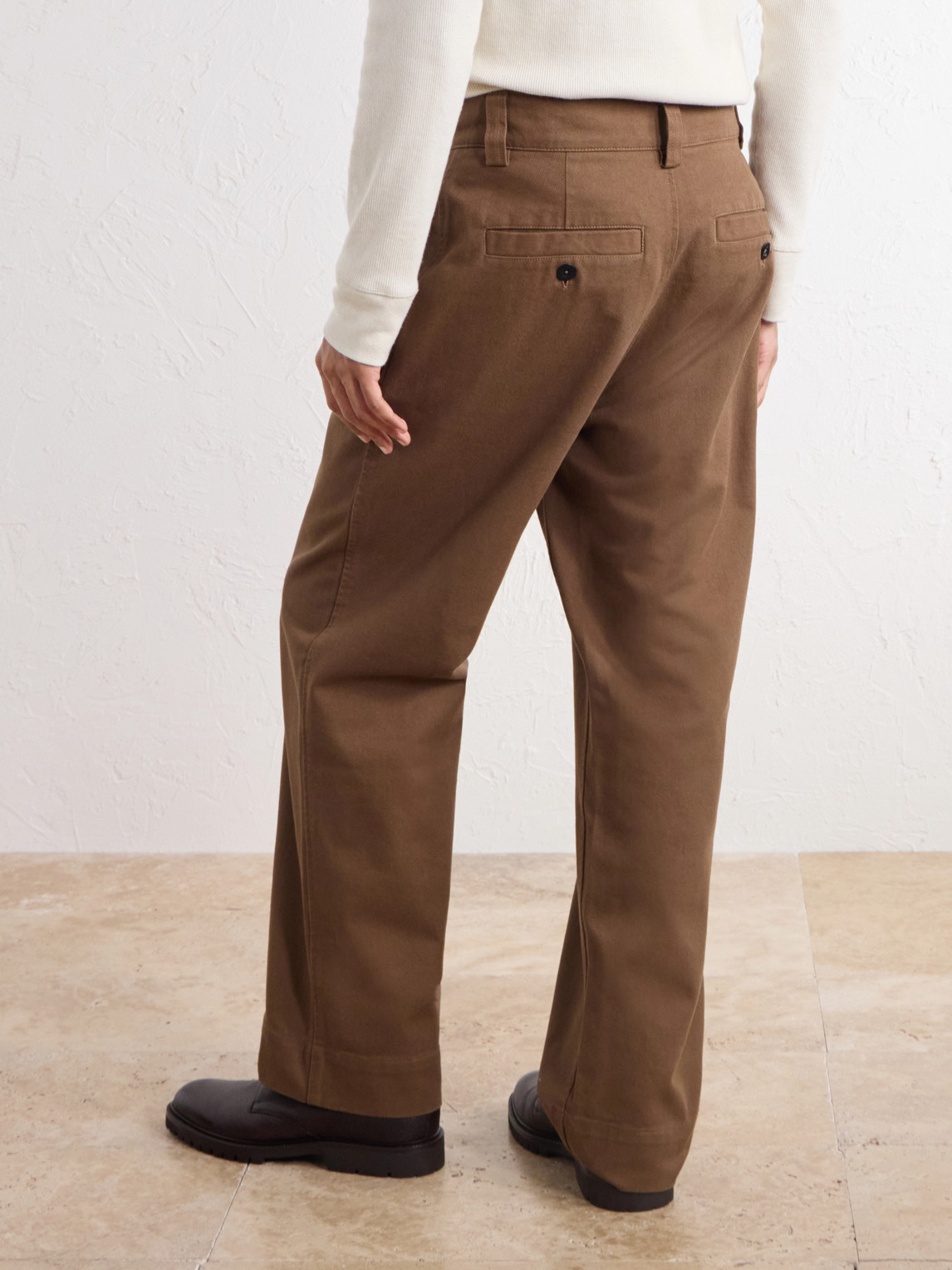 Mhl. Simple Straight-Leg Cotton-Drill Trousers