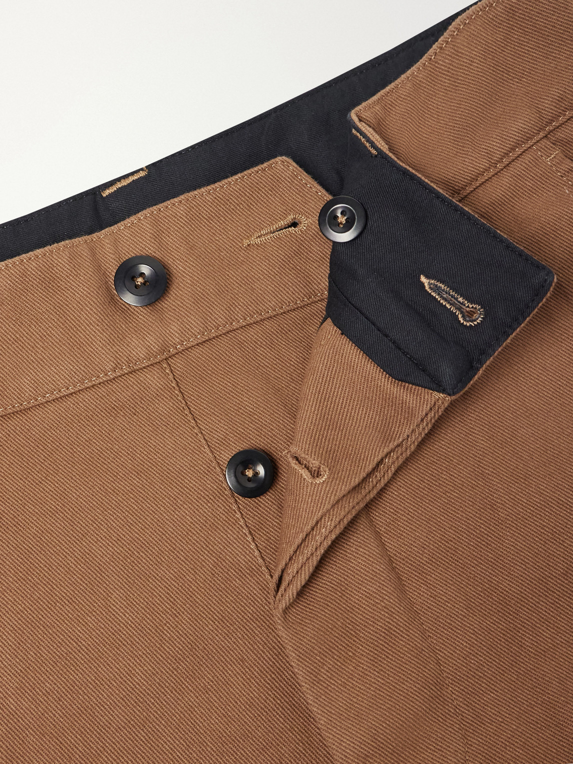 Mhl. Simple Straight-Leg Cotton-Drill Trousers