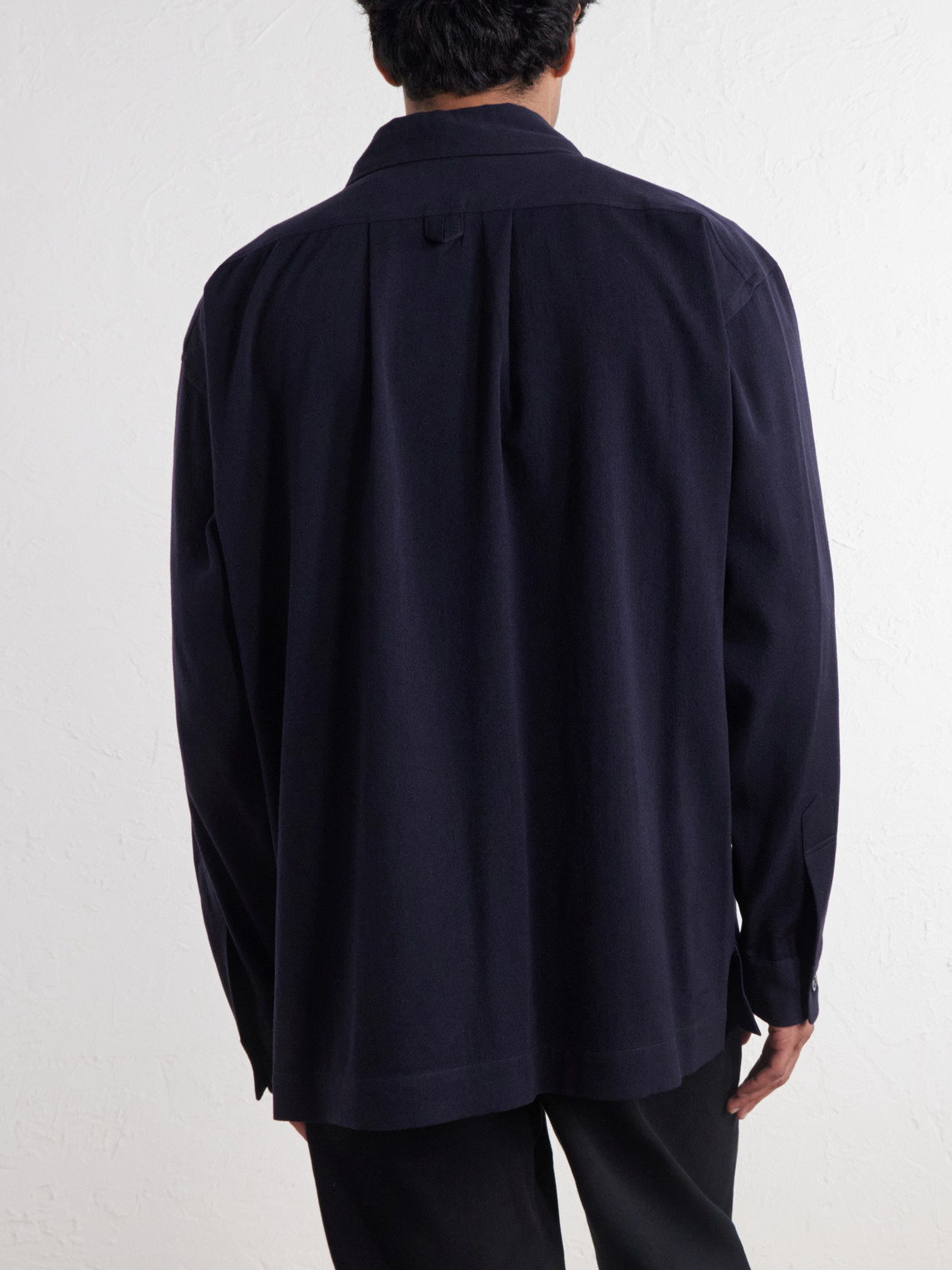 Brushed Wool-Twill Shirt
