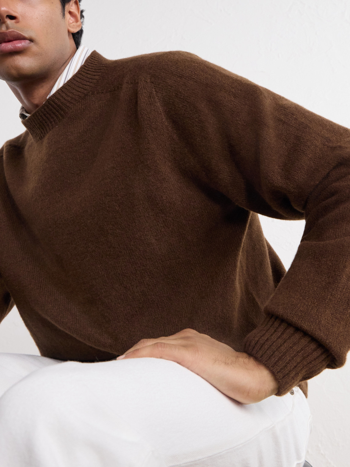 Seamless Merino Wool And Cashmere-Blend Sweater