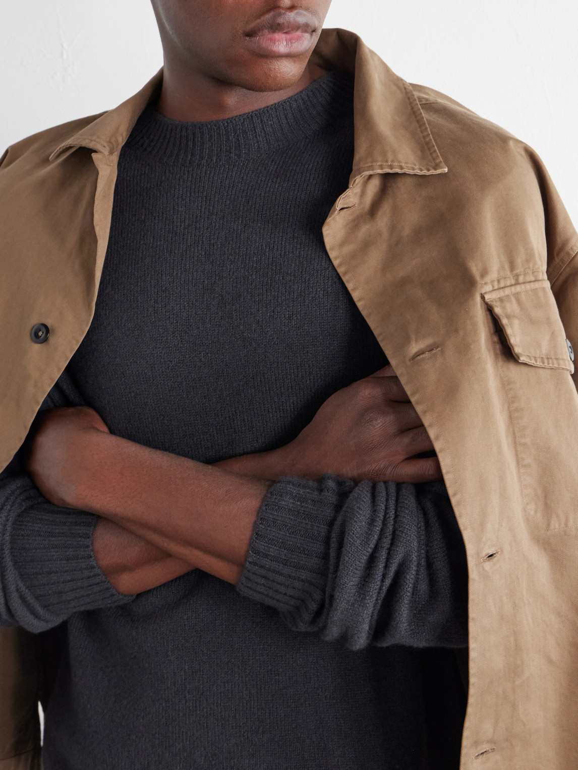Seamless Merino Wool And Cashmere-Blend Sweater