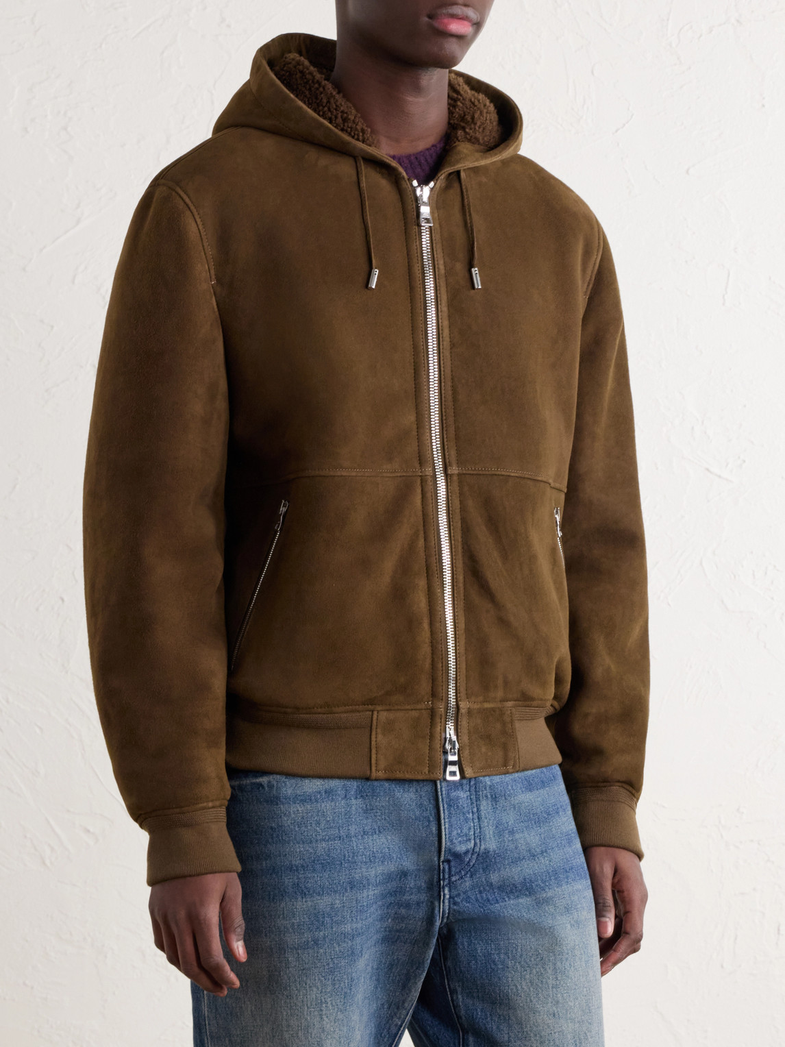 Mr P. - Hooded Shearling Jacket