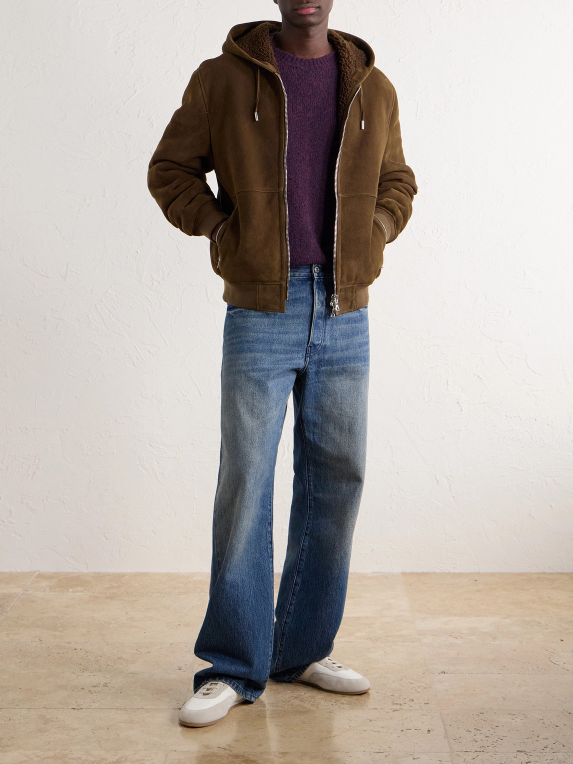 Mr P. - Hooded Shearling Jacket