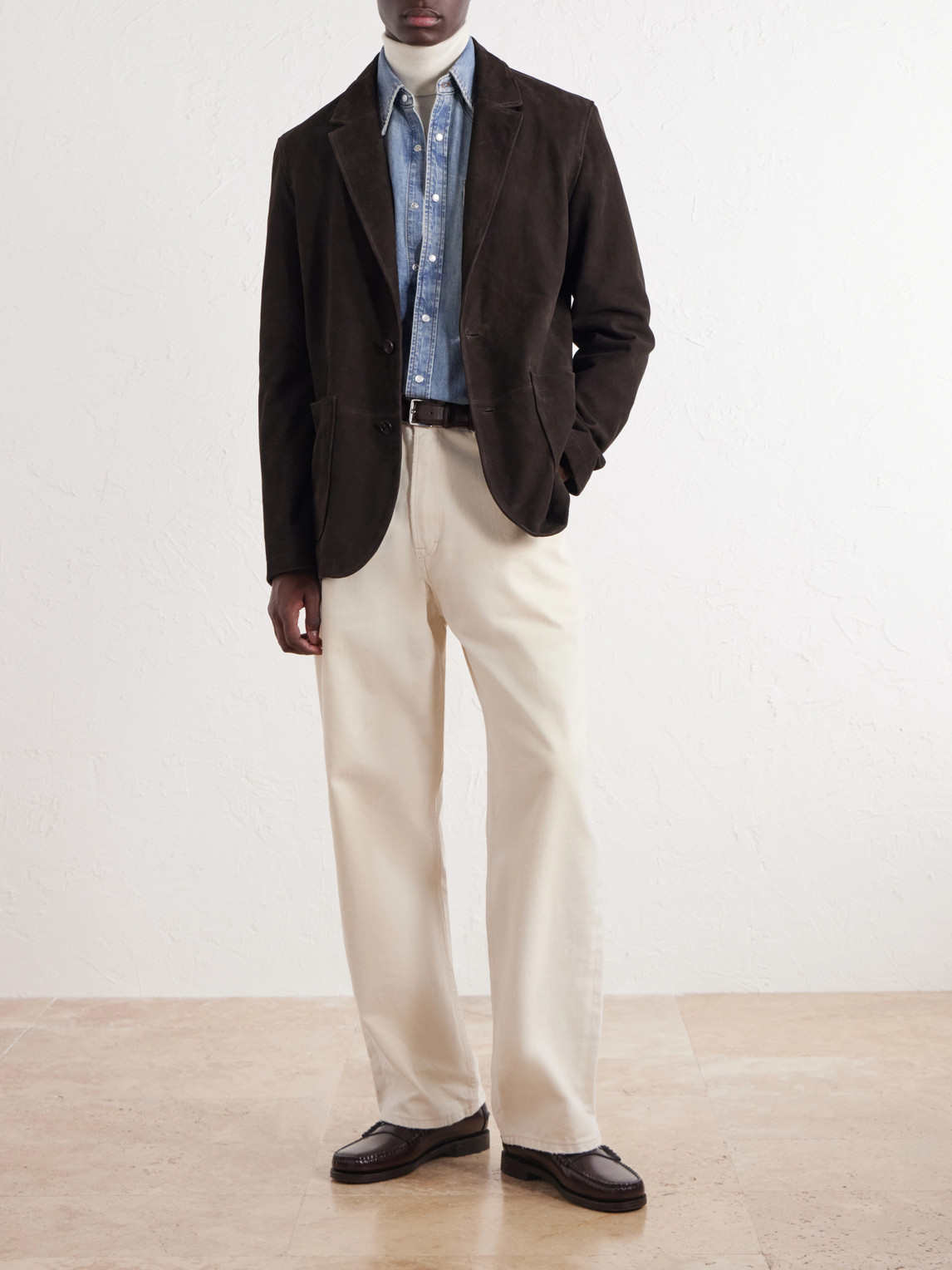 Mr P. - Suede Suit Jacket