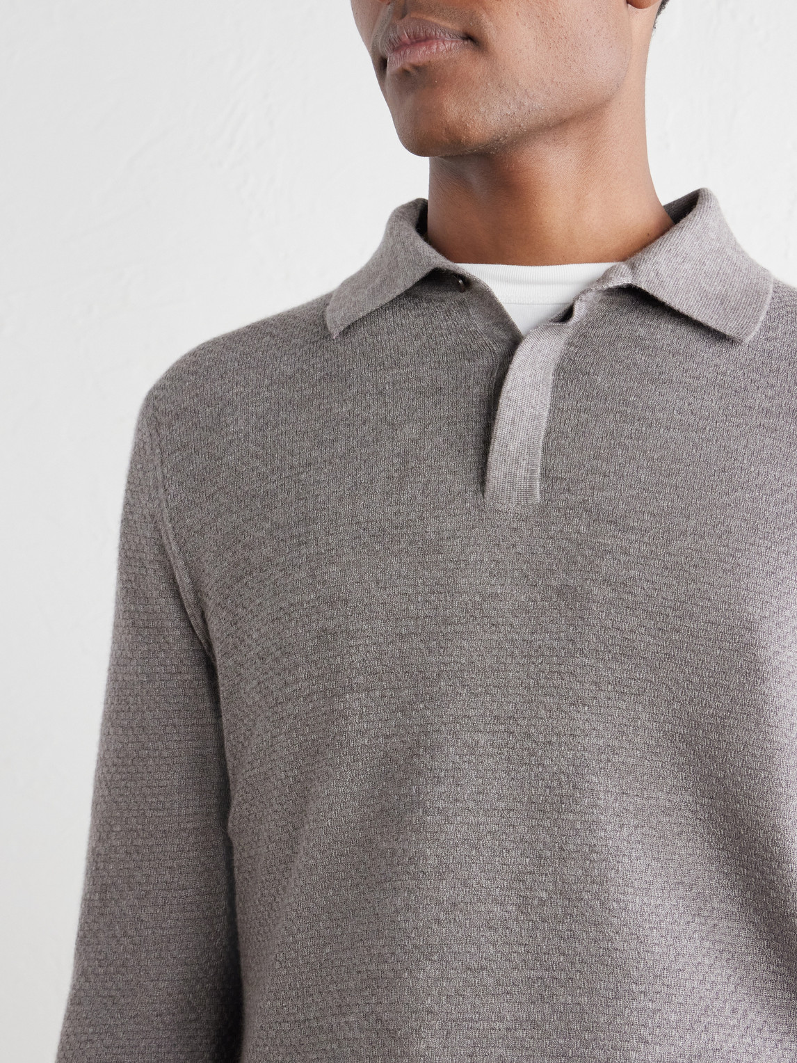 Mr P. - Cashmere And Silk-Blend Polo Sweater