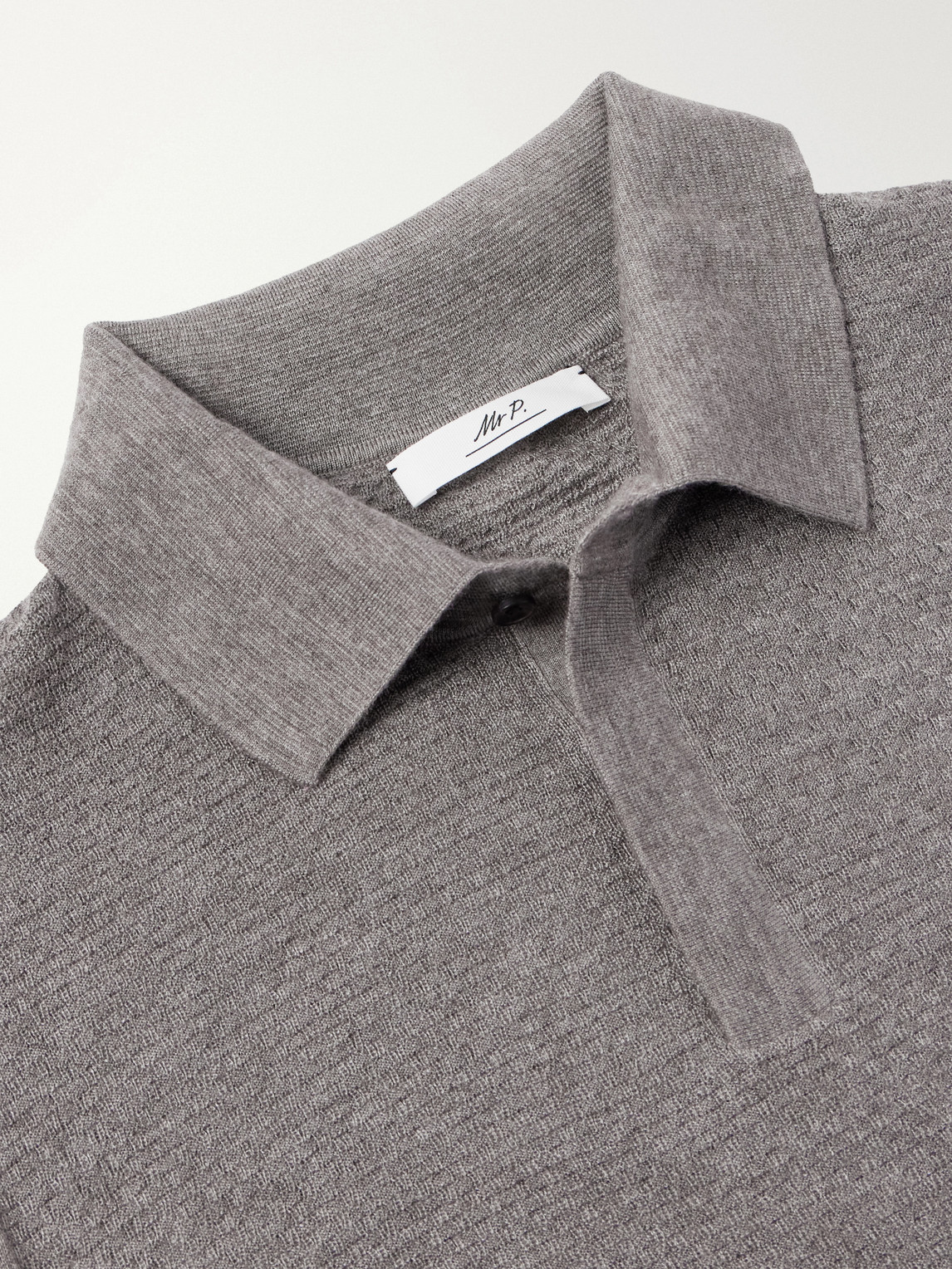 Mr P. - Cashmere And Silk-Blend Polo Sweater