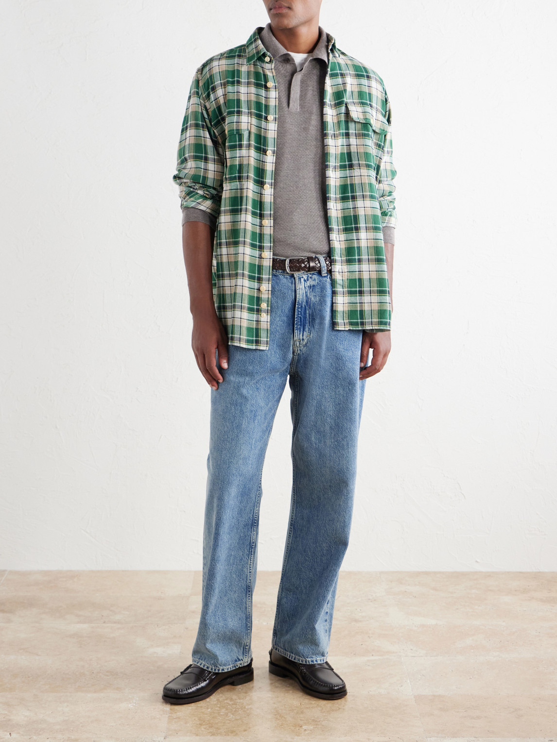 Mr P. - Cashmere And Silk-Blend Polo Sweater