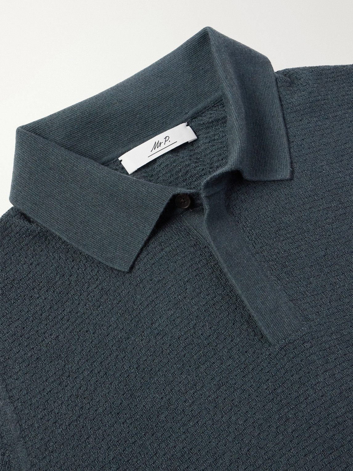 Mr P. - Cashmere And Silk-Blend Polo Sweater