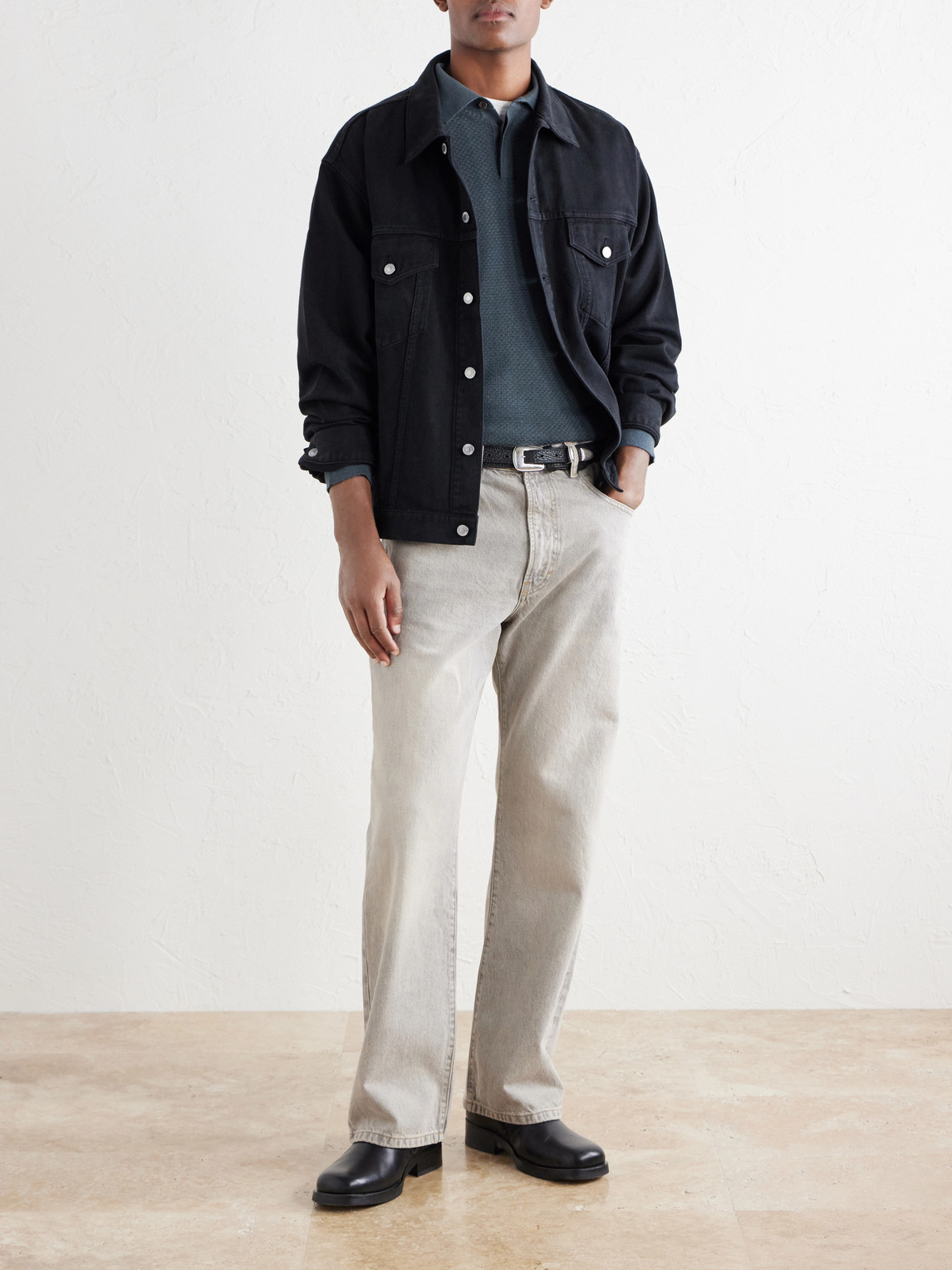 Mr P. - Cashmere And Silk-Blend Polo Sweater