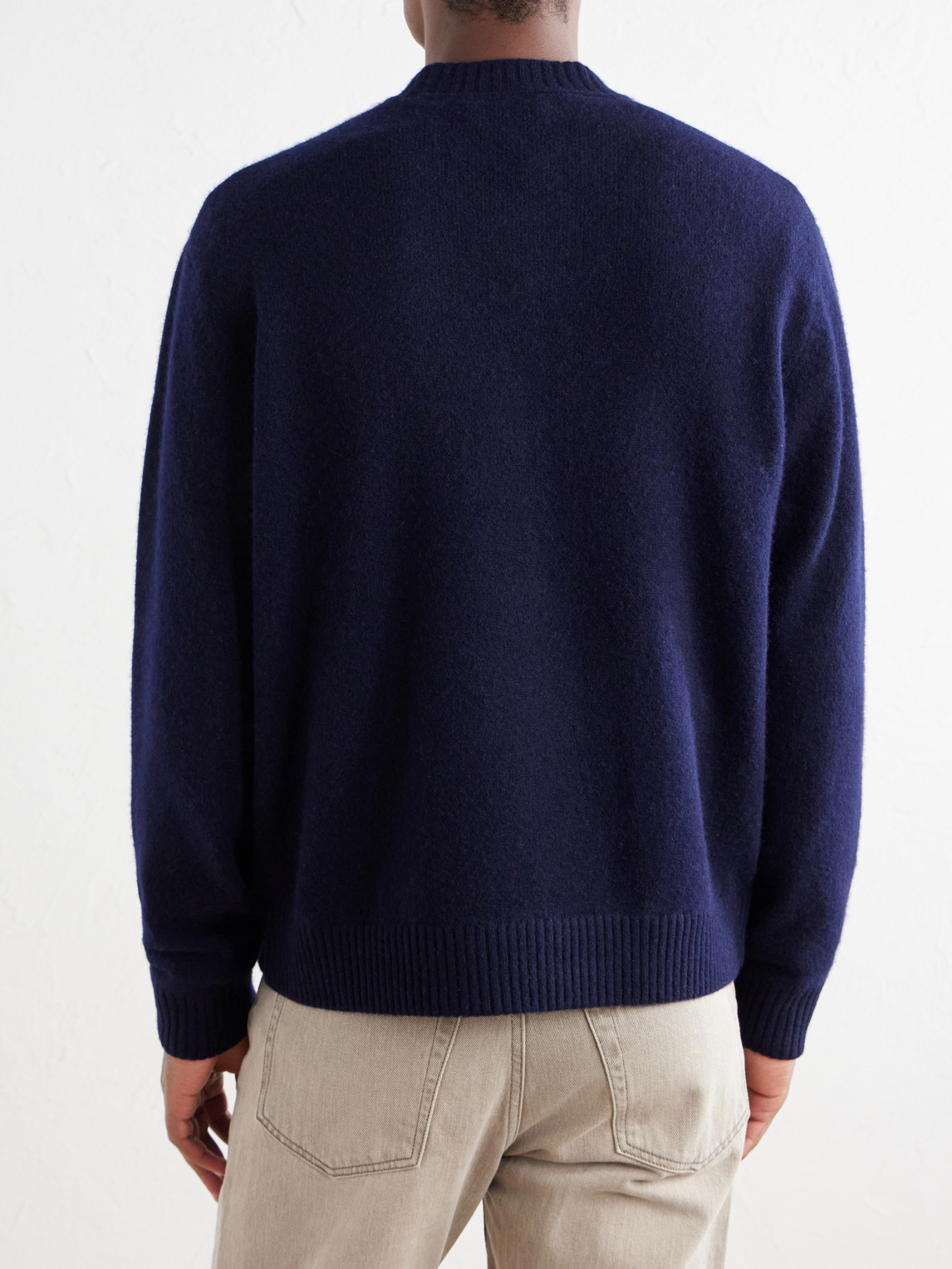 Mr P. - Brushed Cashmere Zip-Up Cardigan