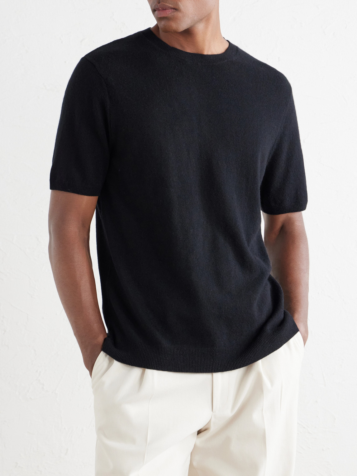 Mr P. - Knitted Cashmere T-Shirt