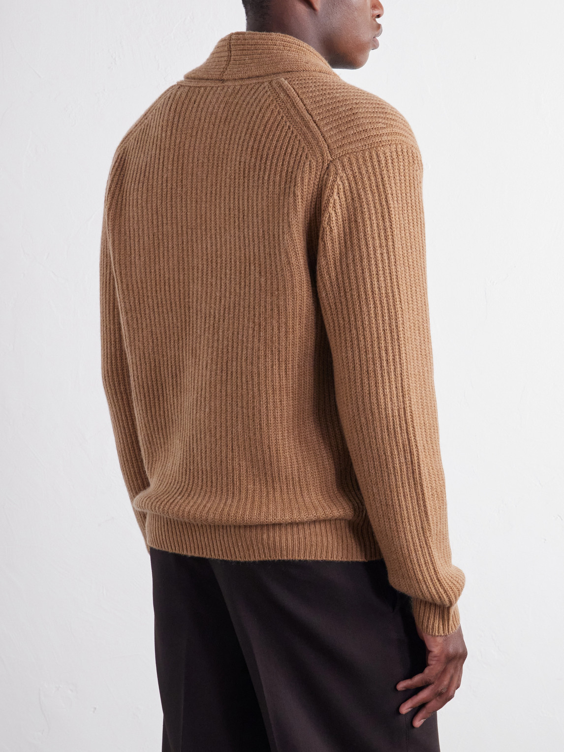 Mr P. - Ribbed Wool And Cashmere-Blend Cardigan