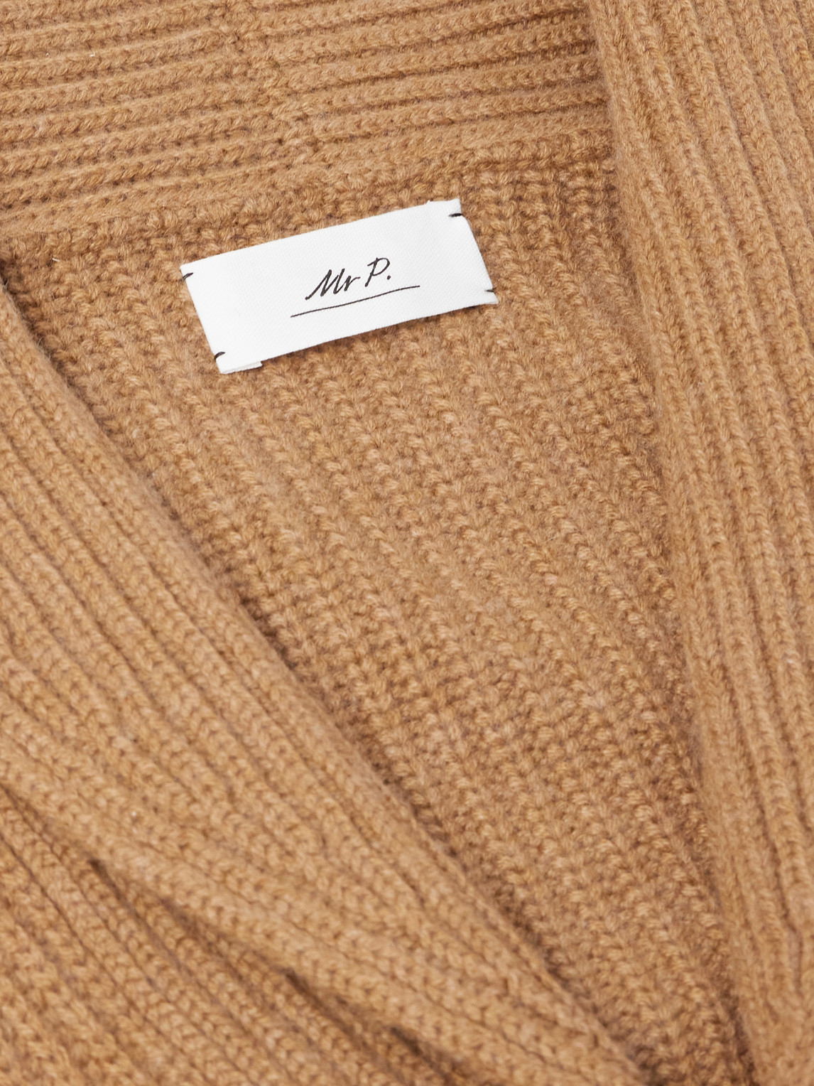 Mr P. - Ribbed Wool And Cashmere-Blend Cardigan