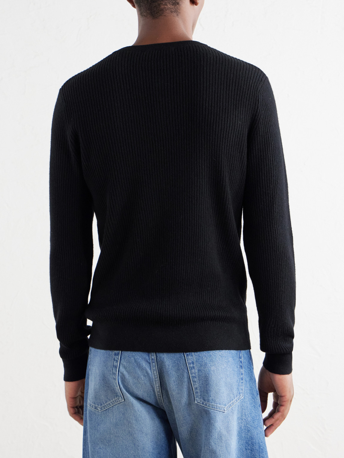Mr P. - Ribbed Wool And Cashmere Henley Sweater