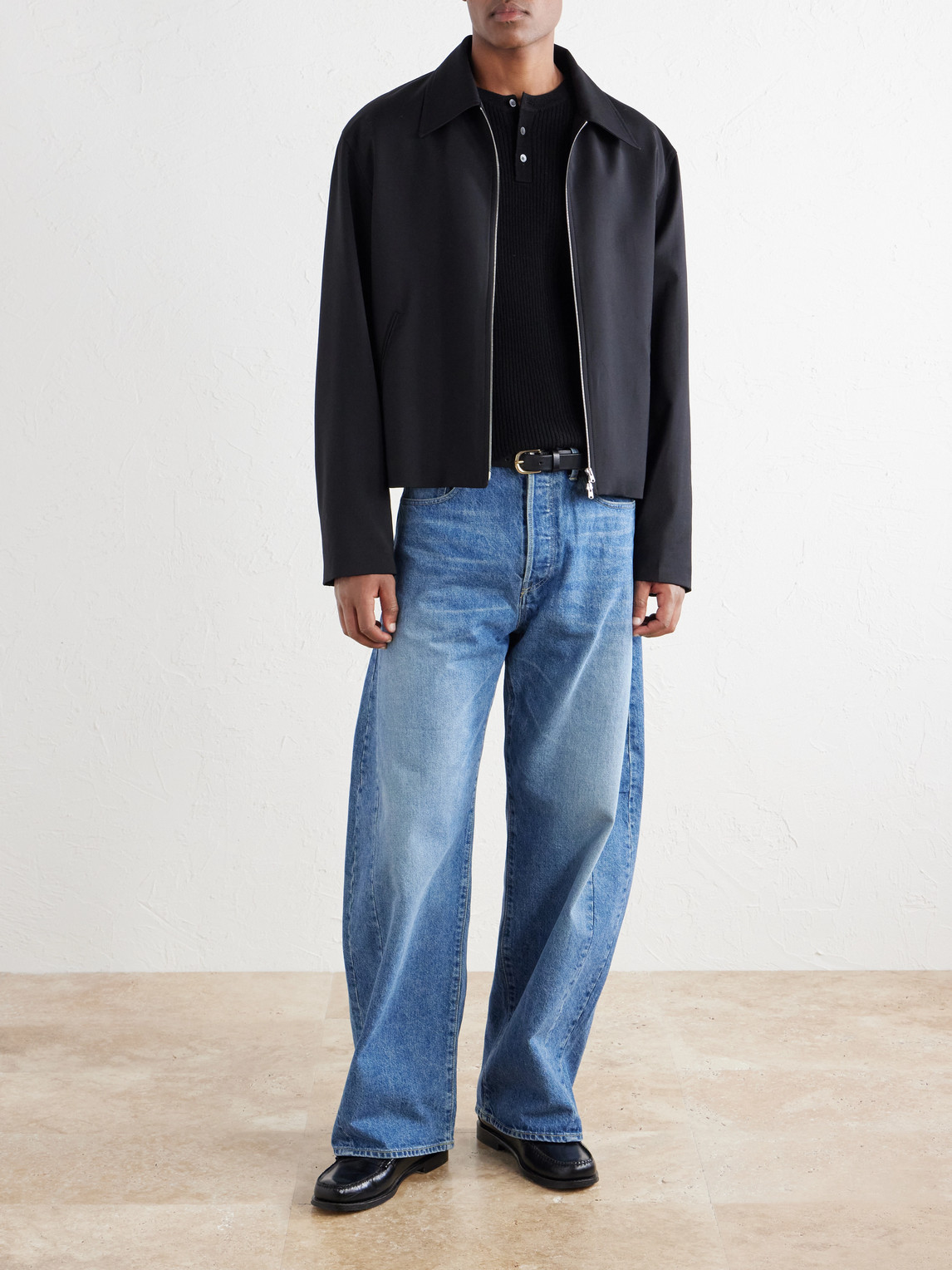 Mr P. - Ribbed Wool And Cashmere Henley Sweater