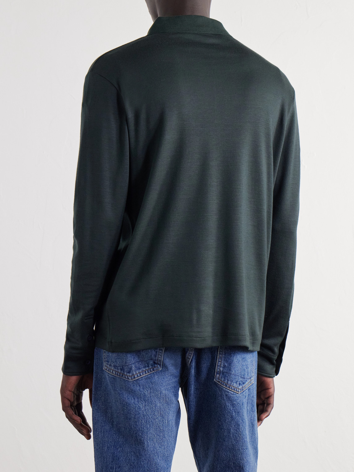 Mr P. - Woven Polo Shirt