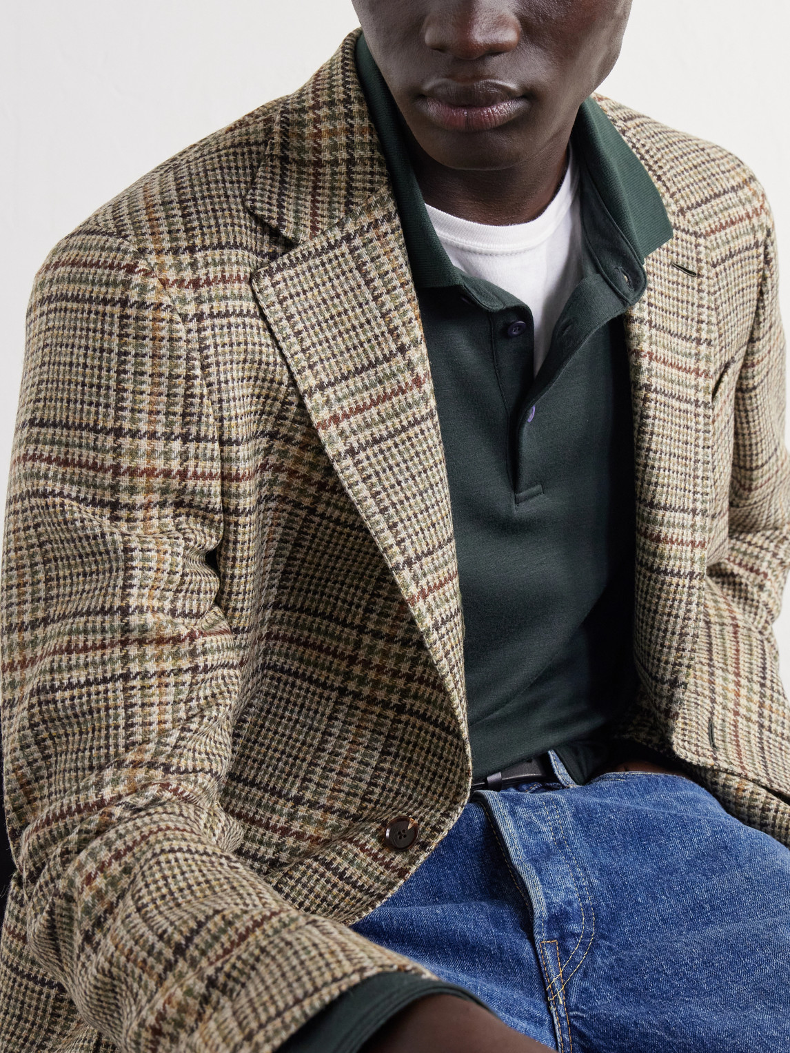 Mr P. - Woven Polo Shirt