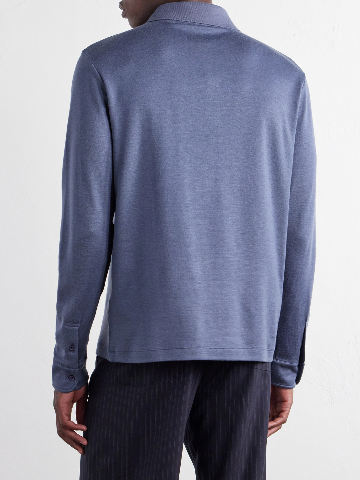 Mr P. - Woven Polo Shirt