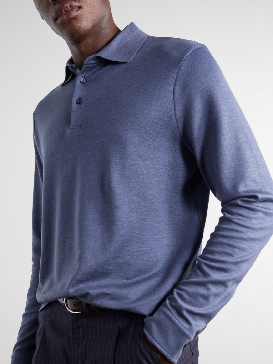 Mr P. - Woven Polo Shirt