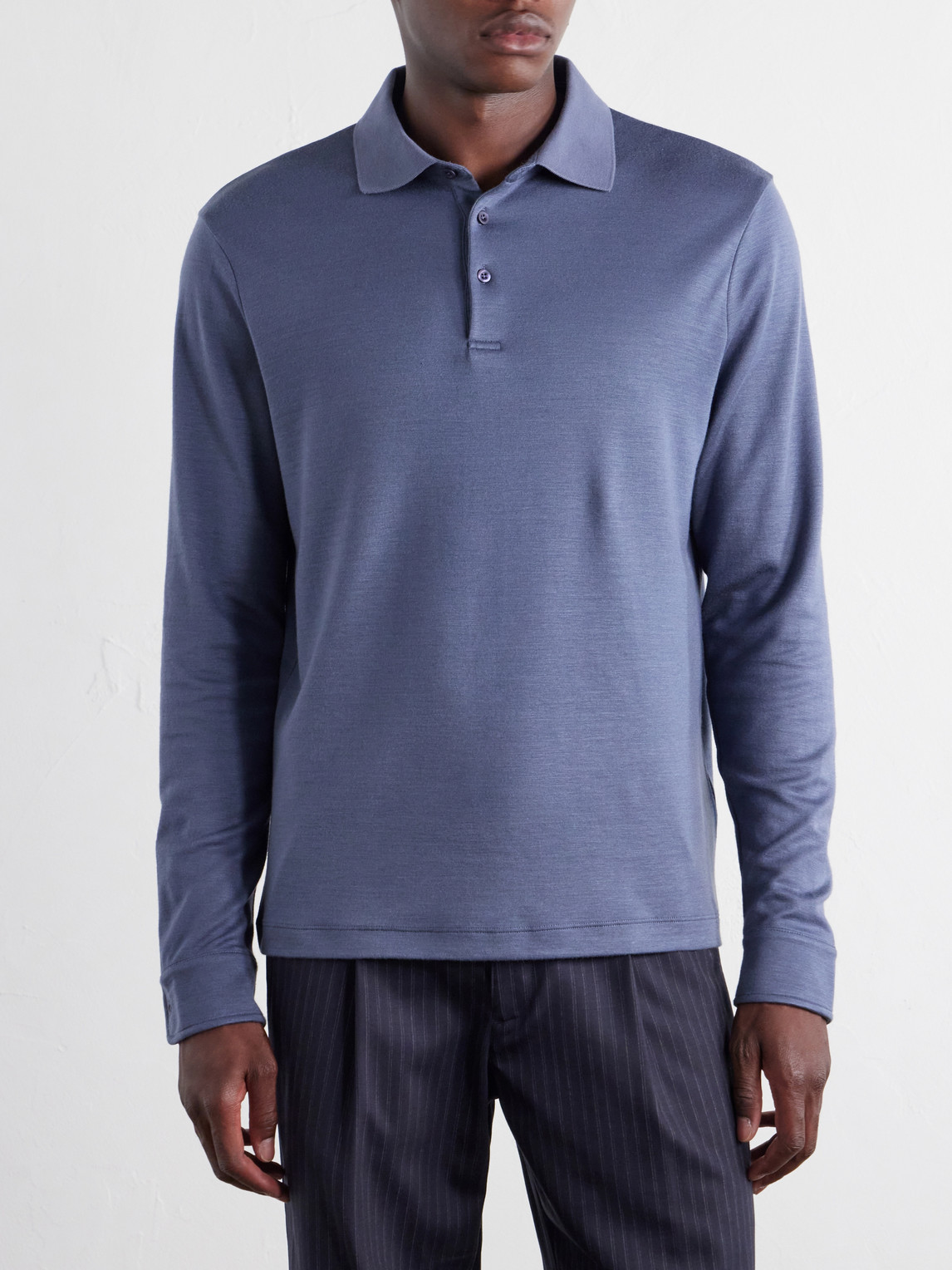 Mr P. - Woven Polo Shirt